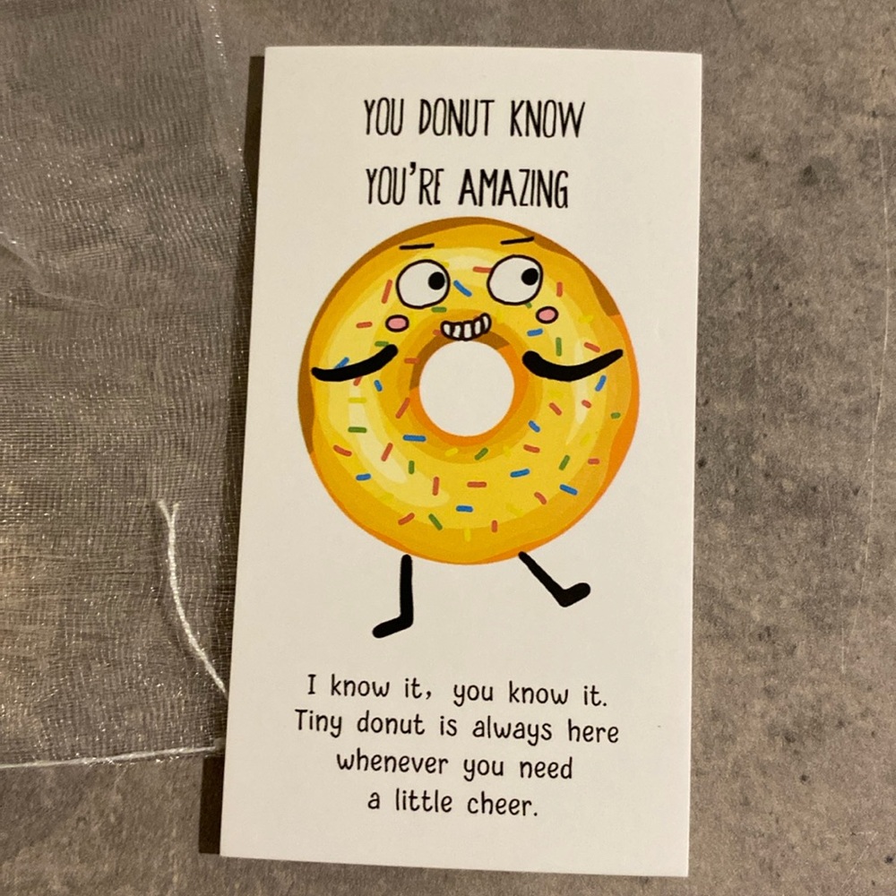 Yellow Sprinkle Donut Squishy Keychain - Picture 5 of 6